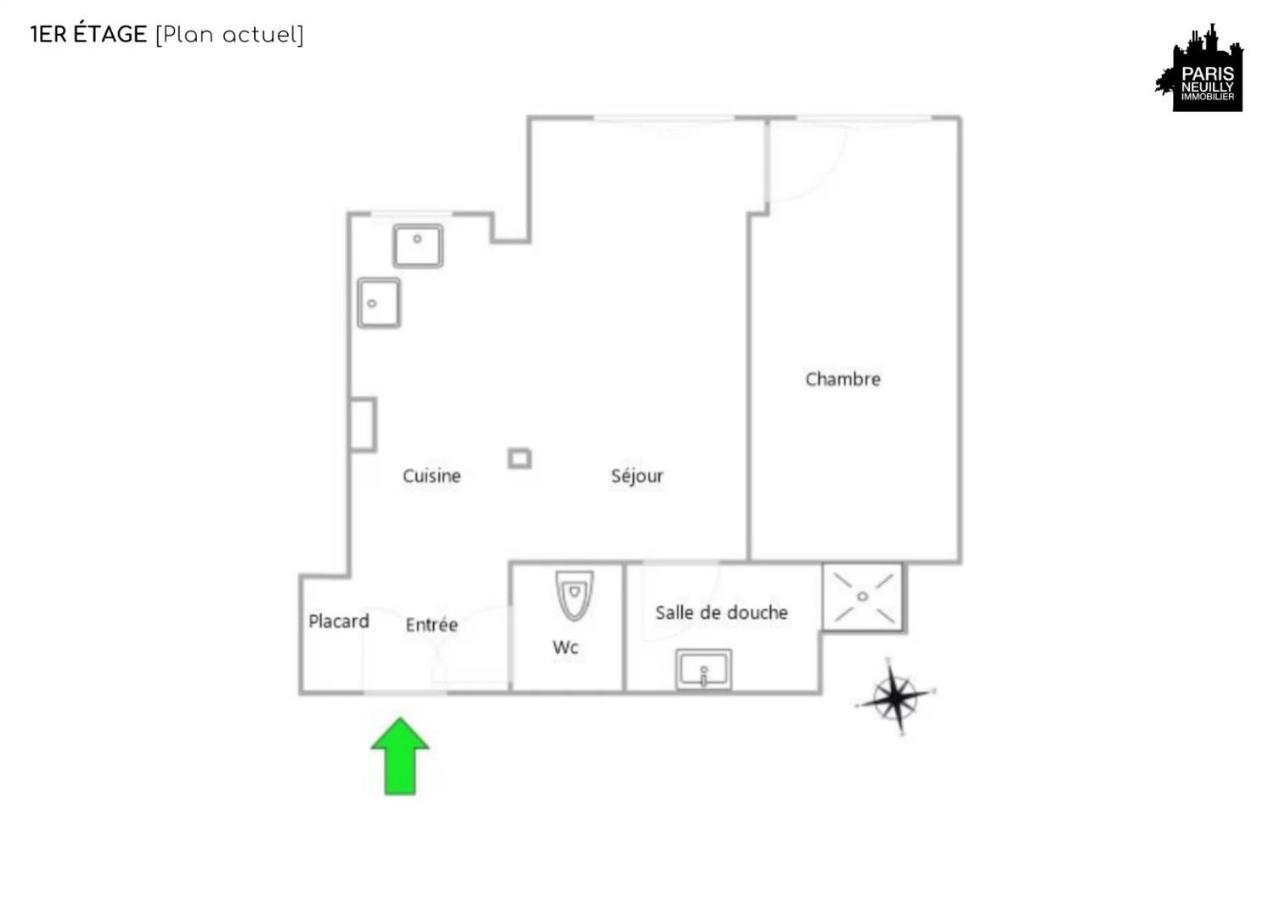 Appartement 2 Pieces 4 Couchages Tout Confort Neuilly-sur-Seine Zewnętrze zdjęcie